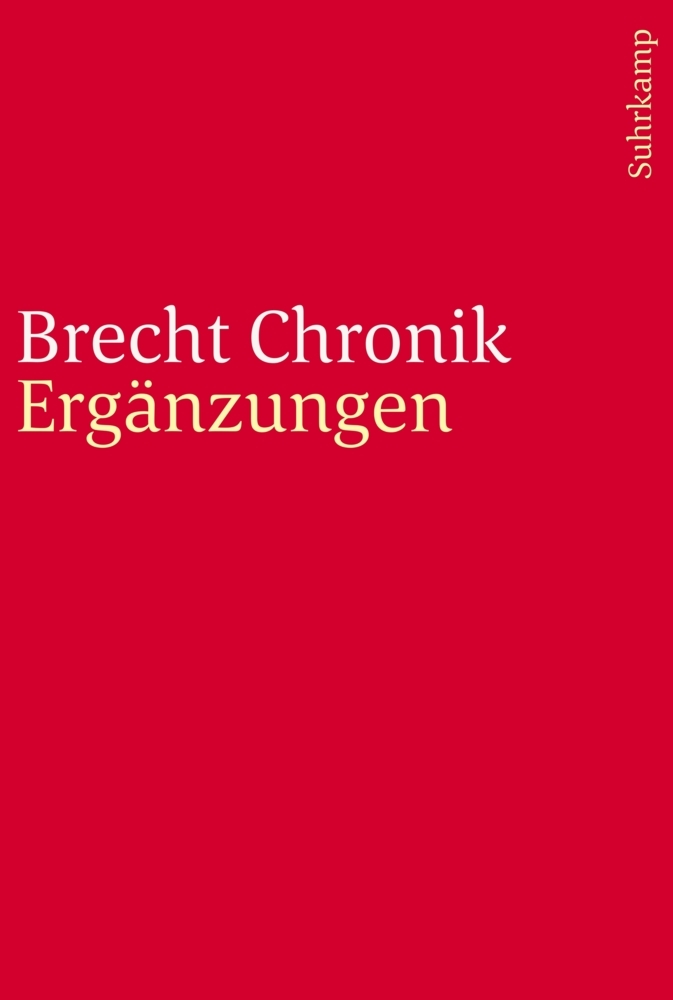 Brecht Chronik 1898-1956 main product photo