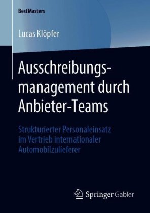 Ausschreibungsmanagement durch Anbieter-Teams