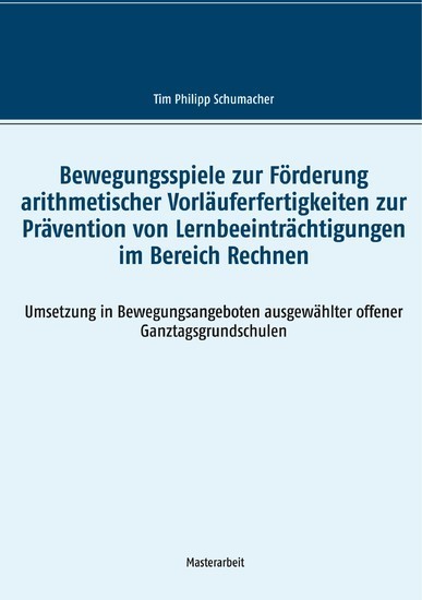 Bewegungsspiele zur Förderung arithmetischer Vorläuferfertigkeiten zur Prävention von Lernbeeinträchtigungen im Bereich Rechnen main product photo