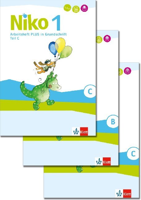 Niko 1 - Arbeitsheft Plus Grundschrift Klasse 1, 3 Hefte main product photo