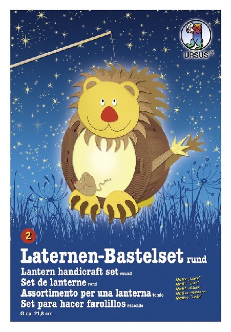 URSUS Laternen-Bastelset rund "Löwe" main product photo