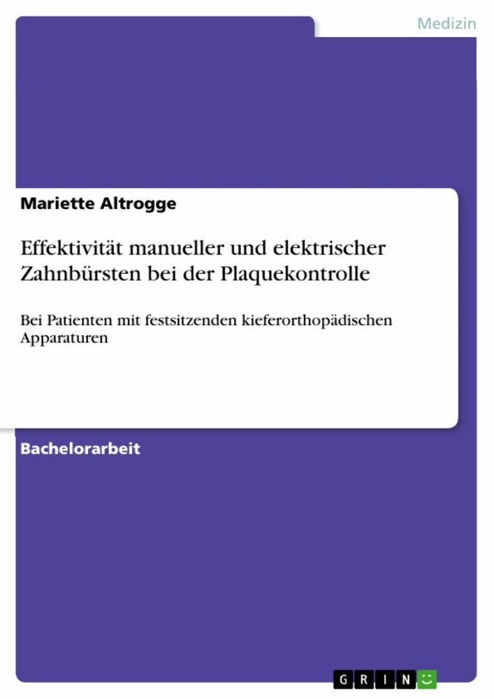Effektivität manueller und elektrischer Zahnbürsten bei der Plaquekontrolle main product photo