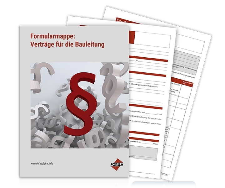 Formularmappe: Verträge für die Bauleitung main product photo