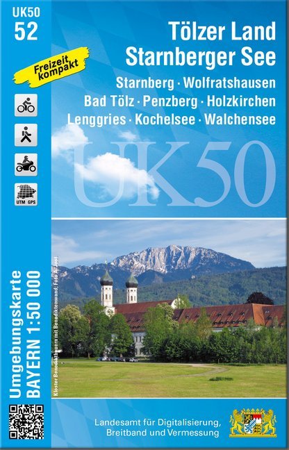 Topographische Karte Tölzer Land, Starnberger See main product photo