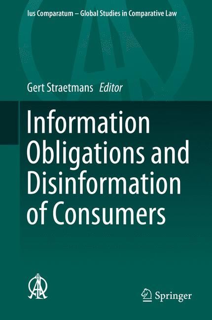 Information Obligations and Disinformation of Consumers main product photo