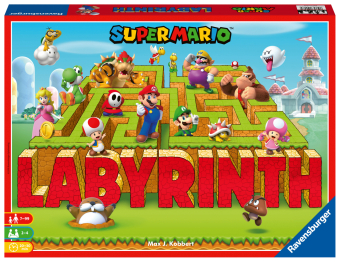 Das verrückte Labyrinth von Ravensburger mit den Figuren aus Super Mario(TM) - ein Spieleklassiker für die ganze Familie!