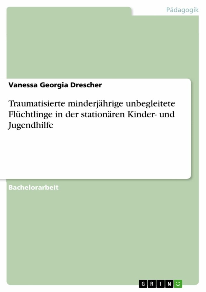 Traumatisierte minderjährige unbegleitete Flüchtlinge in der stationären Kinder- und Jugendhilfe main product photo