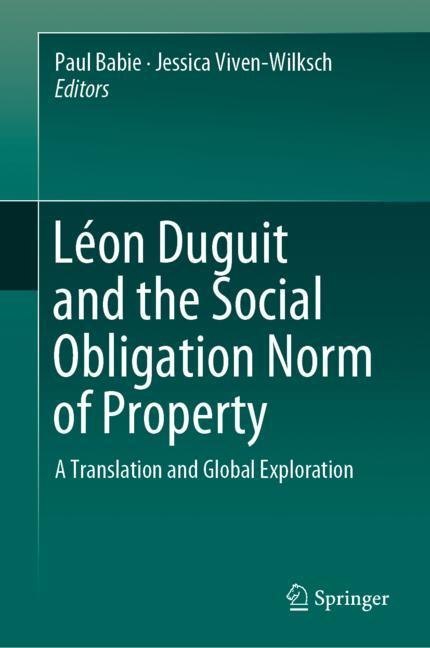 Léon Duguit and the Social Obligation Norm of Property main product photo
