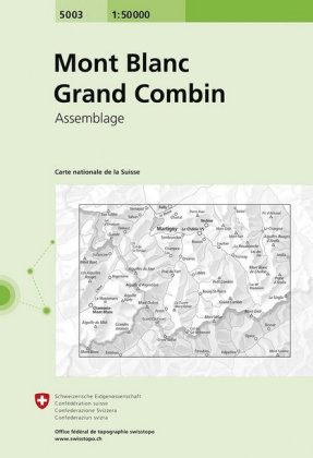 Landeskarte der Schweiz 5003 Mont Blanc - Grand Combin