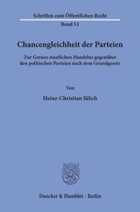 Chancengleichheit der Parteien.