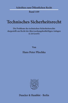 Technisches Sicherheitsrecht.