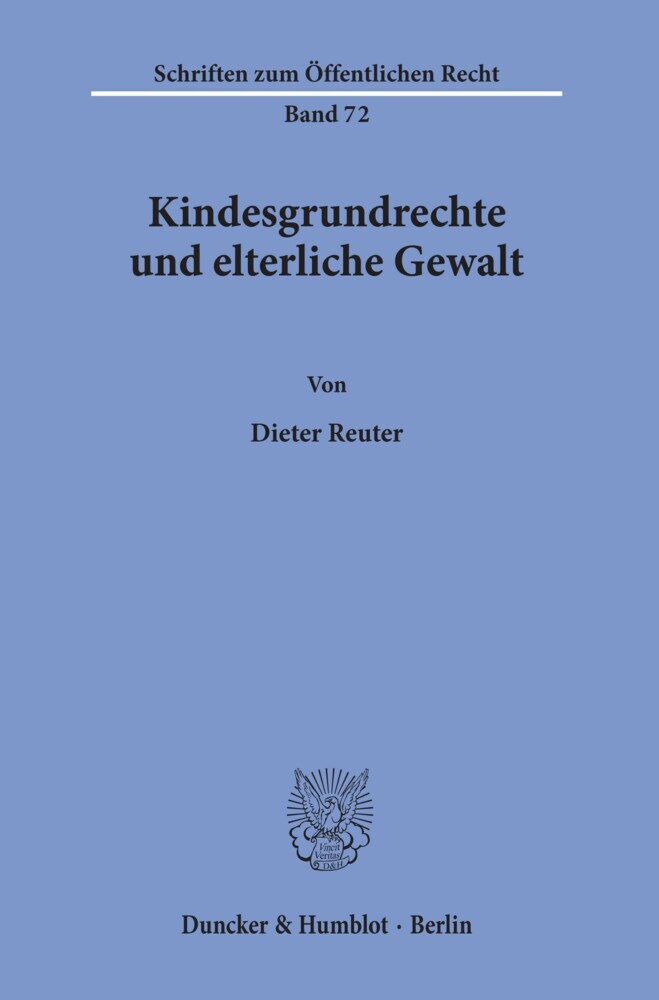 Kindesgrundrechte und elterliche Gewalt. main product photo