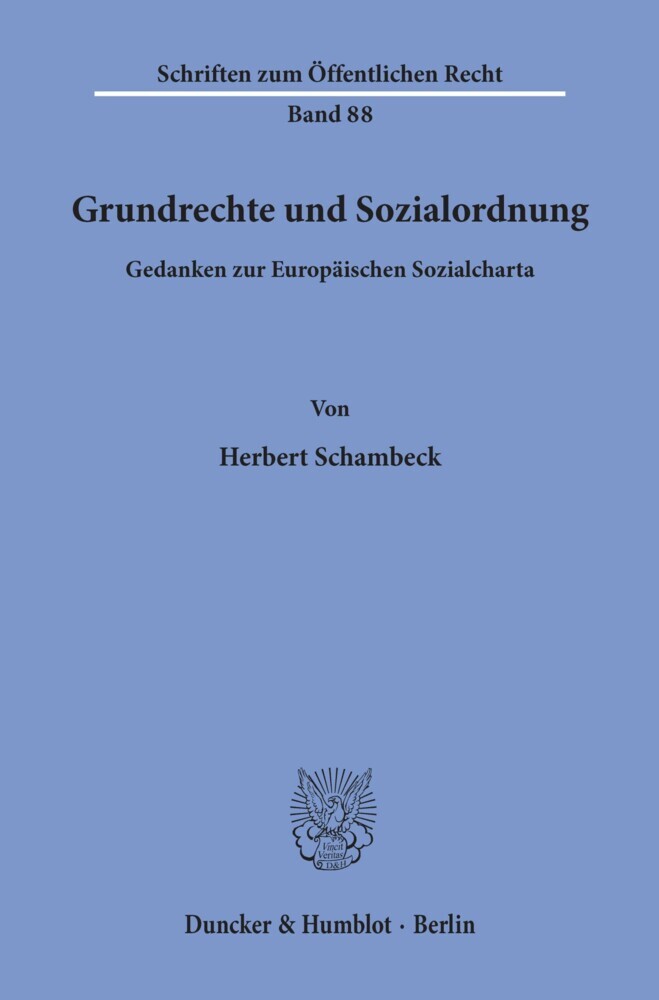 Grundrechte und Sozialordnung. main product photo