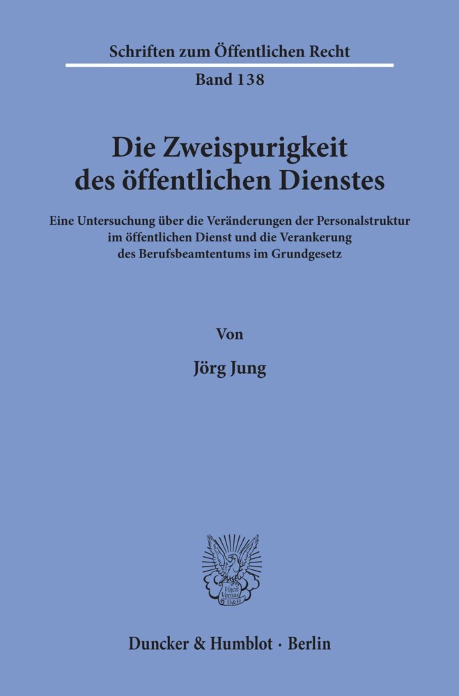 Die Zweispurigkeit des öffentlichen Dienstes. main product photo
