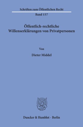 Öffentlich-rechtliche Willenserklärungen von Privatpersonen.