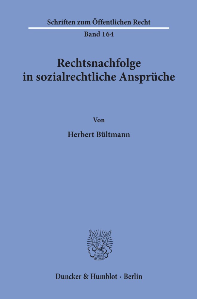 Rechtsnachfolge in sozialrechtliche Ansprüche. main product photo