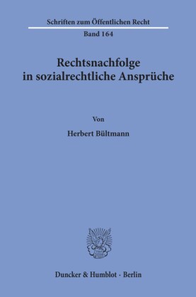 Rechtsnachfolge in sozialrechtliche Ansprüche.