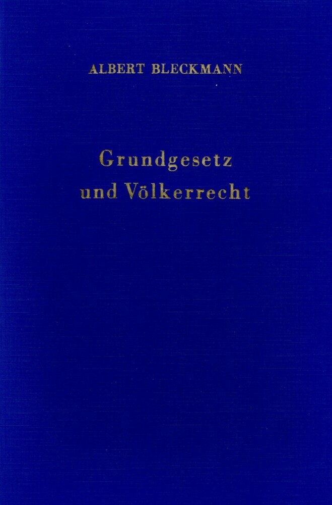 Grundgesetz und Völkerrecht. main product photo