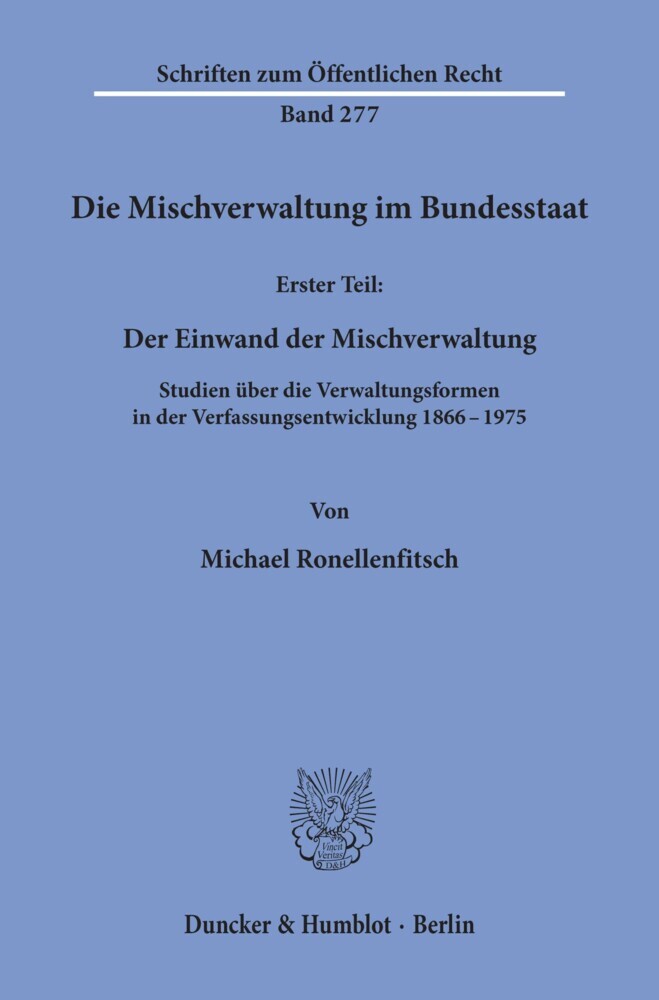 Die Mischverwaltung im Bundesstaat. main product photo