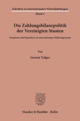 Die Zahlungsbilanzpolitik der Vereinigten Staaten.