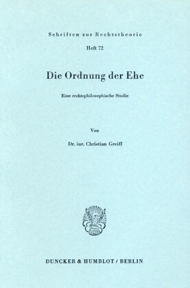 Die Ordnung der Ehe.