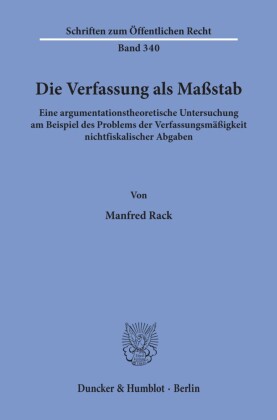 Die Verfassung als Maßstab.