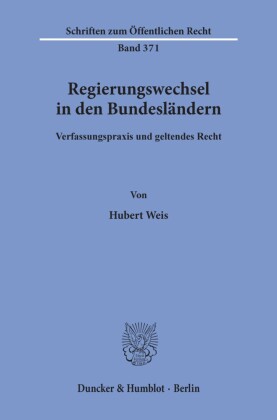 Regierungswechsel in den Bundesländern.