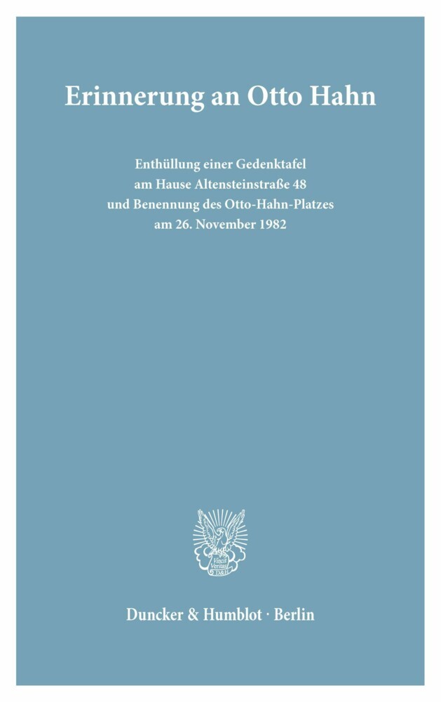 Erinnerung an Otto Hahn. main product photo