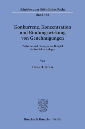 Konkurrenz, Konzentration und Bindungswirkung von Genehmigungen.