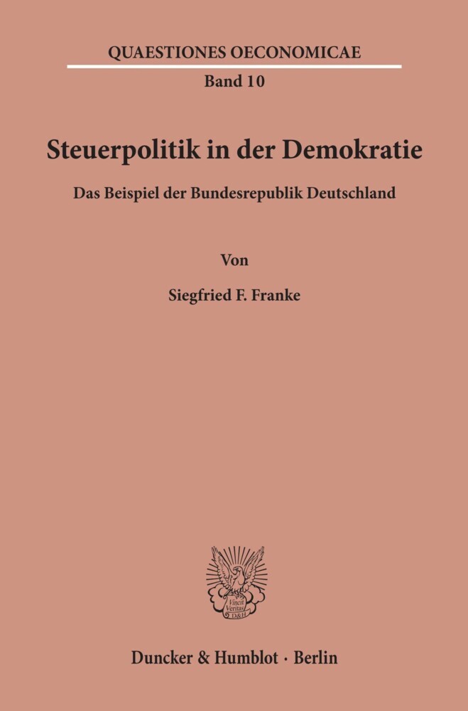 Steuerpolitik in der Demokratie. main product photo