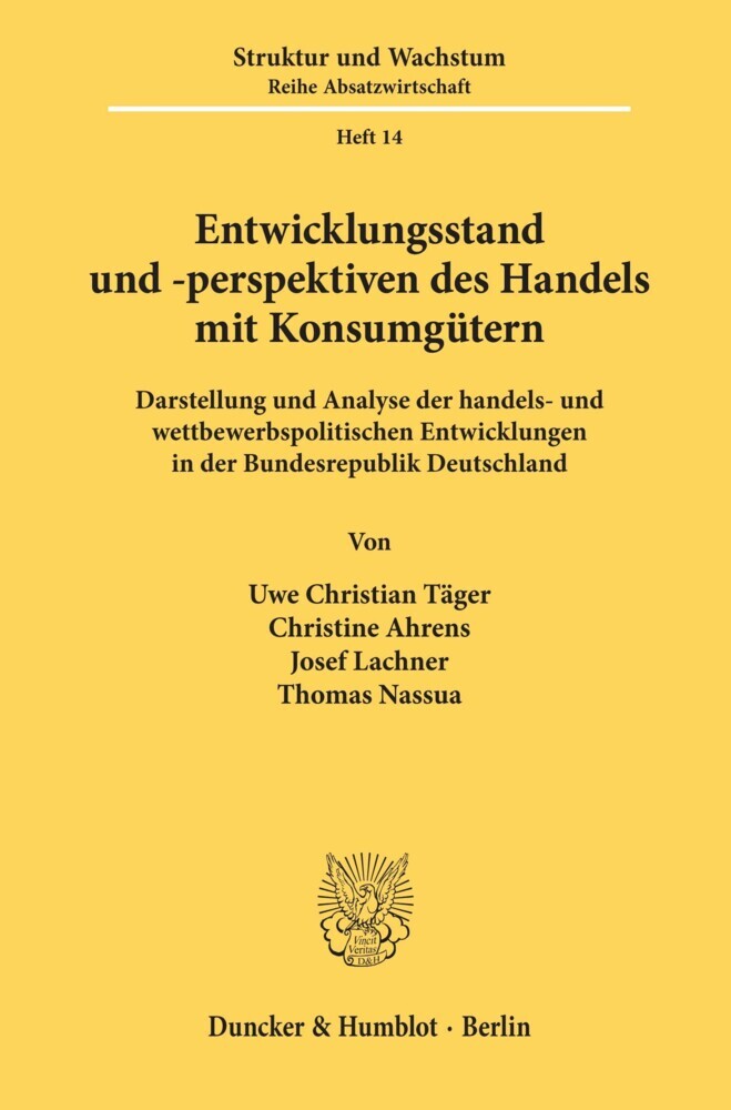Entwicklungsstand und -perspektiven des Handels mit Konsumgütern. main product photo