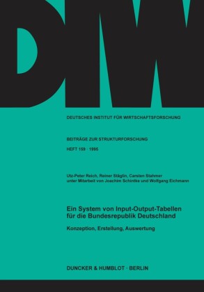 Ein System von Input-Output-Tabellen für die Bundesrepublik Deutschland.