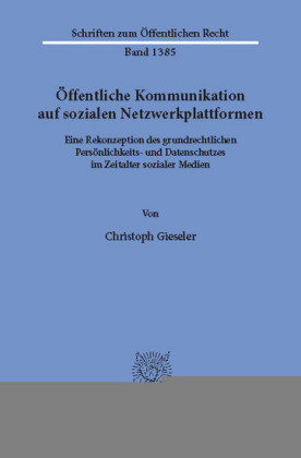 Öffentliche Kommunikation auf sozialen Netzwerkplattformen.