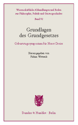 Grundlagen des Grundgesetzes.