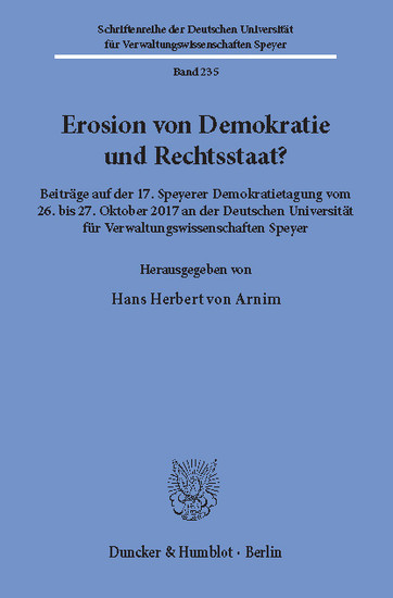 Erosion von Demokratie und Rechtsstaat? main product photo