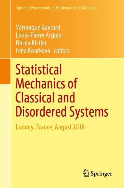 Statistical Mechanics of Classical and Disordered Systems main product photo
