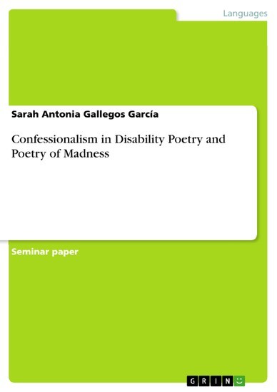 Confessionalism in Disability Poetry and Poetry of Madness main product photo
