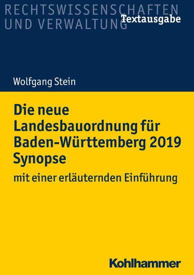 Die neue Landesbauordnung für Baden-Württemberg 2019 Synopse main product photo