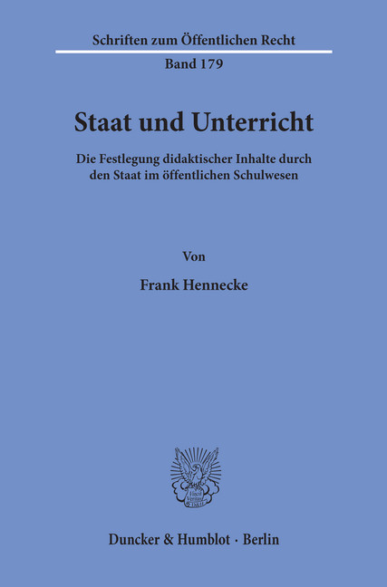 Staat und Unterricht. main product photo