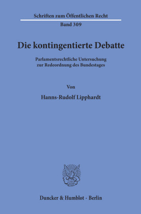 Die kontingentierte Debatte.