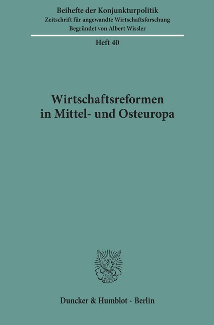 Wirtschaftsreformen in Mittel- und Osteuropa. main product photo