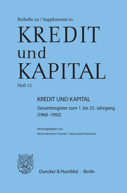 Kredit und Kapital. main product photo