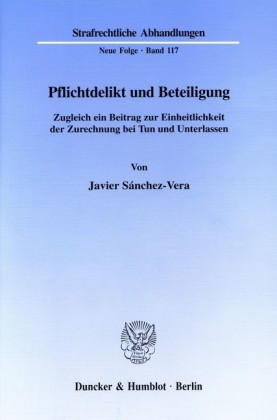 Pflichtdelikt und Beteiligung.