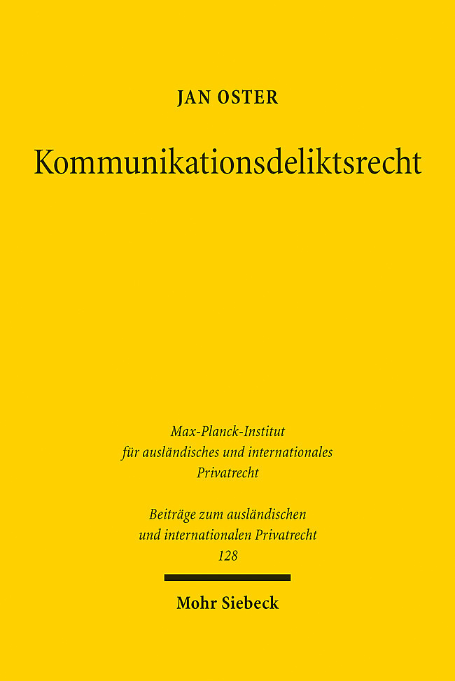 Kommunikationsdeliktsrecht main product photo
