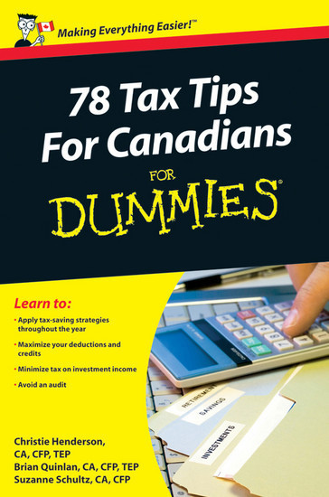 78 Tax Tips For Canadians For Dummies main product photo
