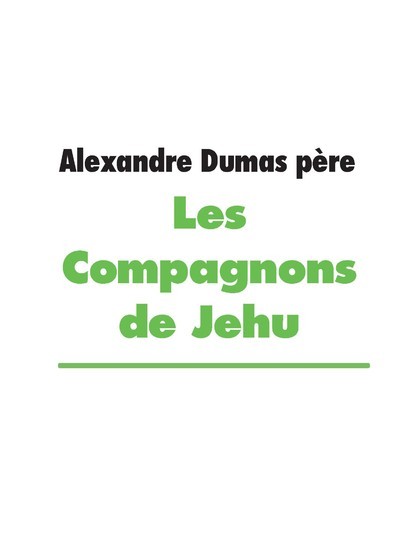Les Compagnons de Jehu main product photo