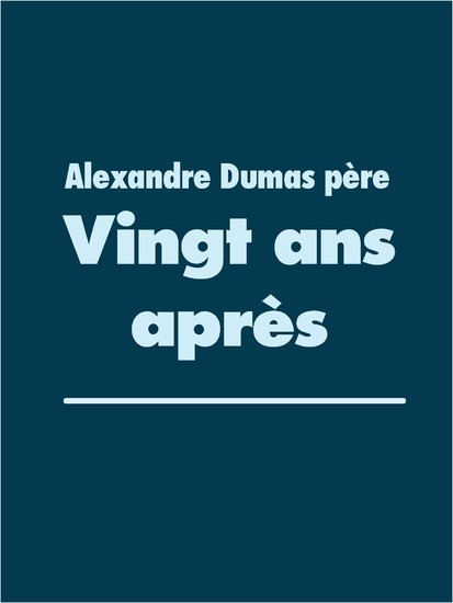 Vingt ans après main product photo