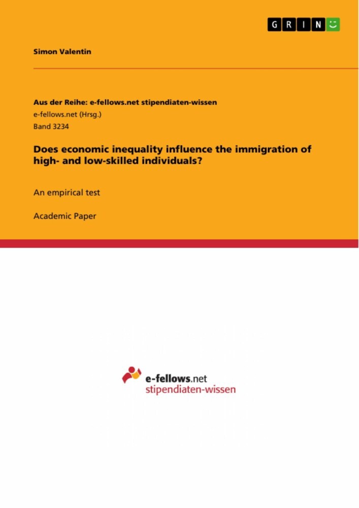 Does economic inequality influence the immigration of high- and low-skilled individuals? main product photo