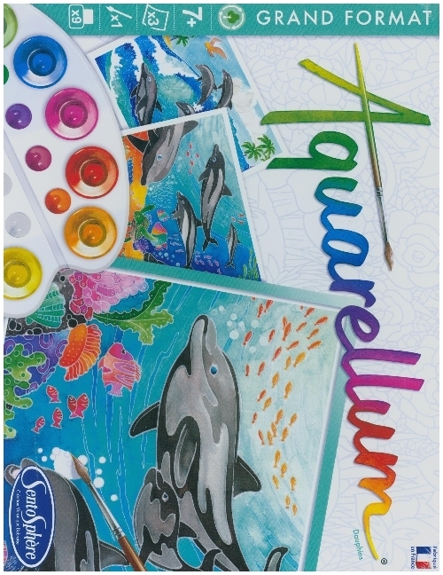 Aquarell-Malerei - Aquarellum Delfine main product photo
