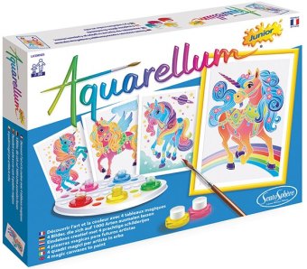 Aquarell-Malerei - Aquarellum Junior Einhörner